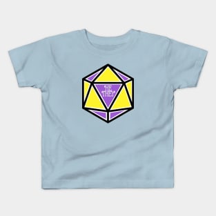 Nonbinary Pronoun Pride D20 He/They Kids T-Shirt